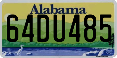 AL license plate 64DU485