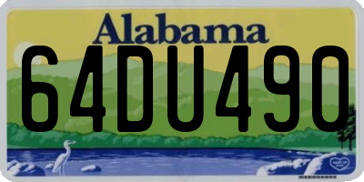 AL license plate 64DU490