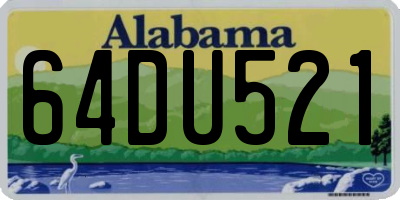 AL license plate 64DU521