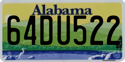 AL license plate 64DU522