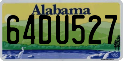 AL license plate 64DU527