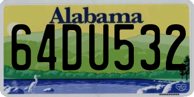 AL license plate 64DU532