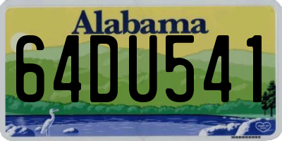 AL license plate 64DU541
