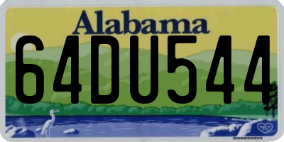 AL license plate 64DU544