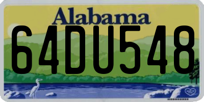 AL license plate 64DU548