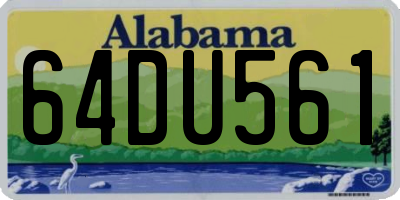 AL license plate 64DU561