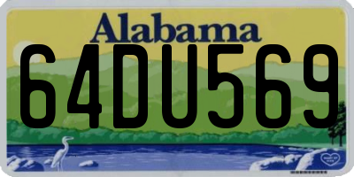 AL license plate 64DU569