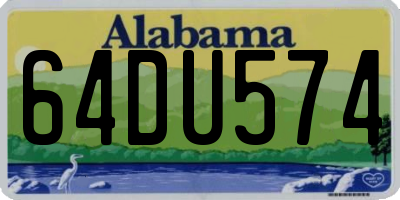 AL license plate 64DU574