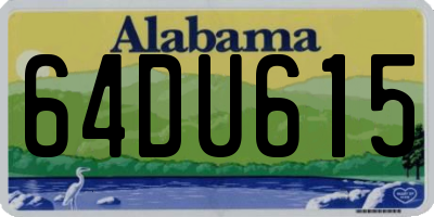 AL license plate 64DU615