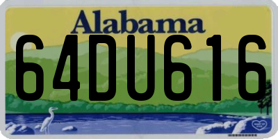 AL license plate 64DU616