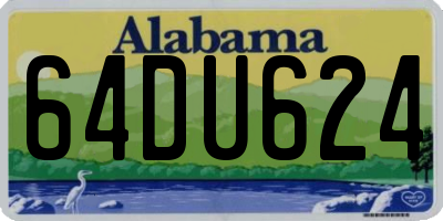 AL license plate 64DU624
