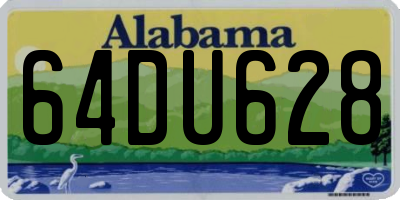 AL license plate 64DU628