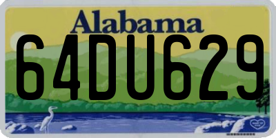 AL license plate 64DU629