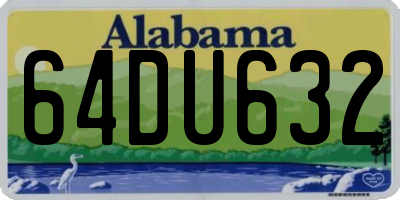AL license plate 64DU632