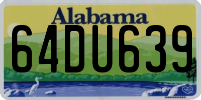AL license plate 64DU639