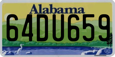 AL license plate 64DU659