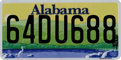 AL license plate 64DU688