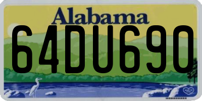 AL license plate 64DU690