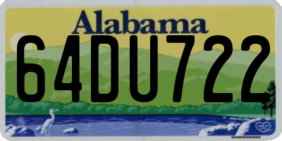 AL license plate 64DU722