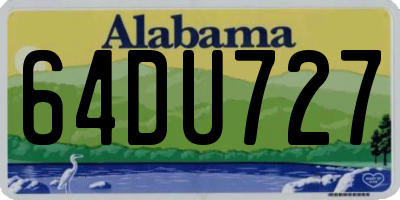 AL license plate 64DU727