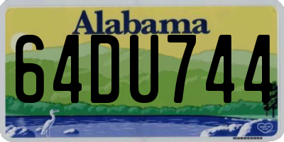 AL license plate 64DU744