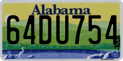 AL license plate 64DU754