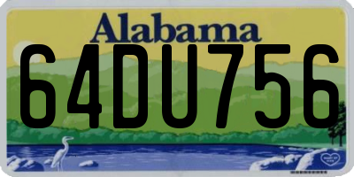 AL license plate 64DU756