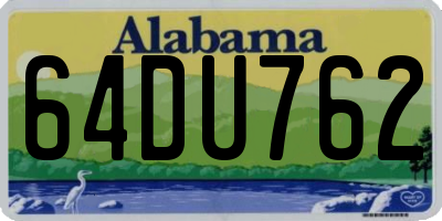 AL license plate 64DU762