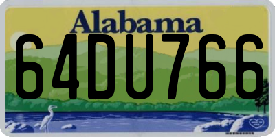 AL license plate 64DU766