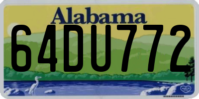 AL license plate 64DU772