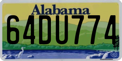AL license plate 64DU774