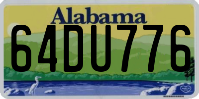 AL license plate 64DU776