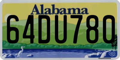 AL license plate 64DU780