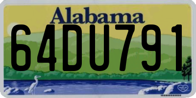AL license plate 64DU791