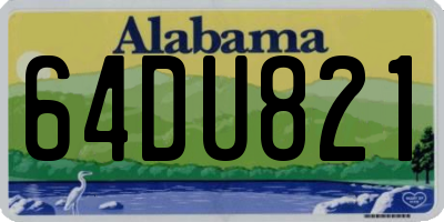 AL license plate 64DU821