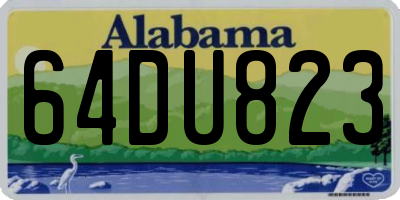 AL license plate 64DU823