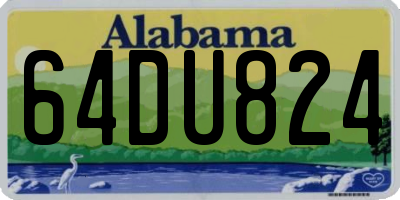 AL license plate 64DU824
