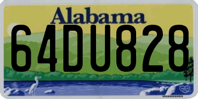 AL license plate 64DU828