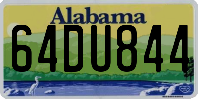 AL license plate 64DU844