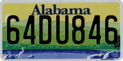 AL license plate 64DU846