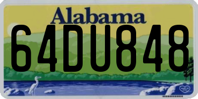AL license plate 64DU848
