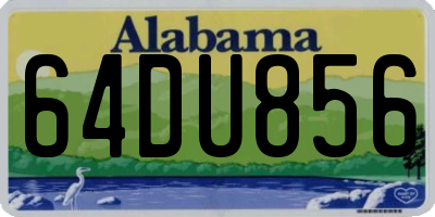 AL license plate 64DU856