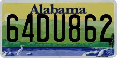 AL license plate 64DU862