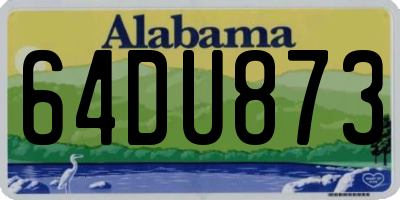 AL license plate 64DU873
