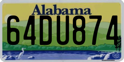 AL license plate 64DU874