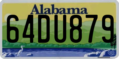 AL license plate 64DU879
