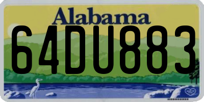 AL license plate 64DU883