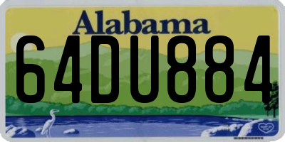AL license plate 64DU884