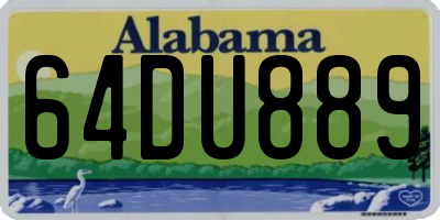 AL license plate 64DU889