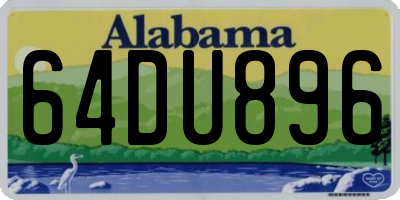 AL license plate 64DU896